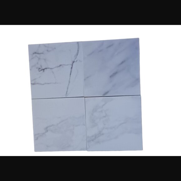 Walplus 24 Pack 4x4 White Marble Style Tile Stickers - Picture 5 of 6